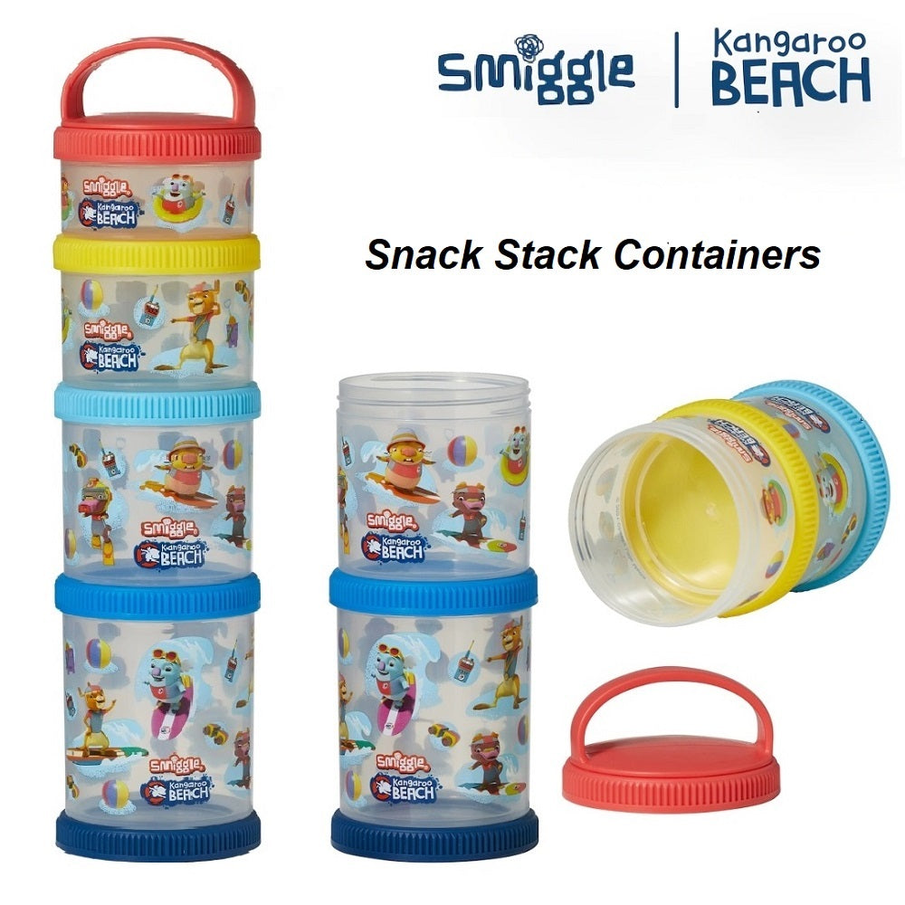 Smiggle Kangaroo Beach Snack Stack Containers – Nollybook Brunei
