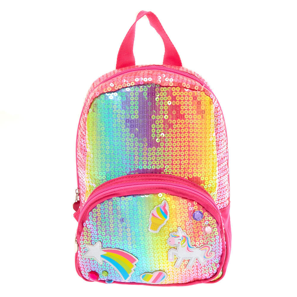 Rainbow unicorn bookbag on sale