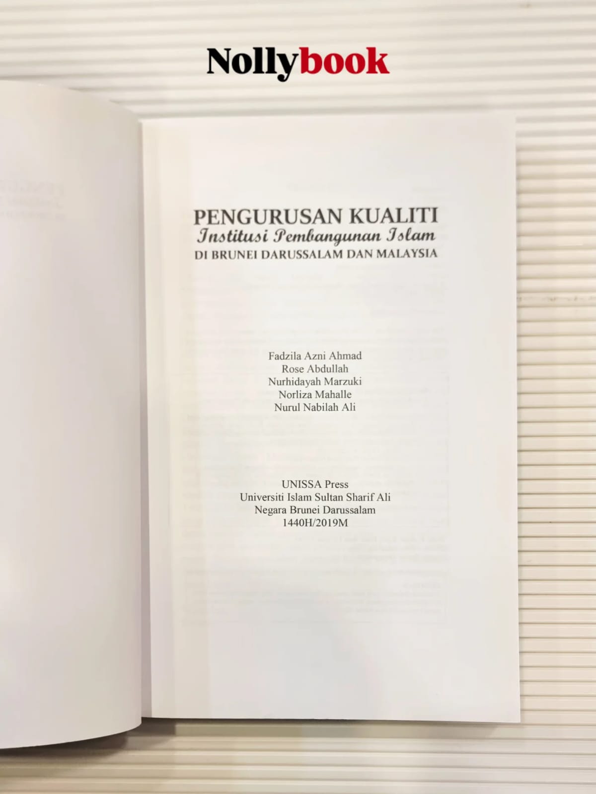 Pengurusan Kualiti Institusi Pembangunan Islam di Brunei Darussalam & Malaysia