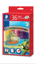 STAEDTLER LUNA COLOURED PENCILS : 12 / 24 / 36 / 48 Colours