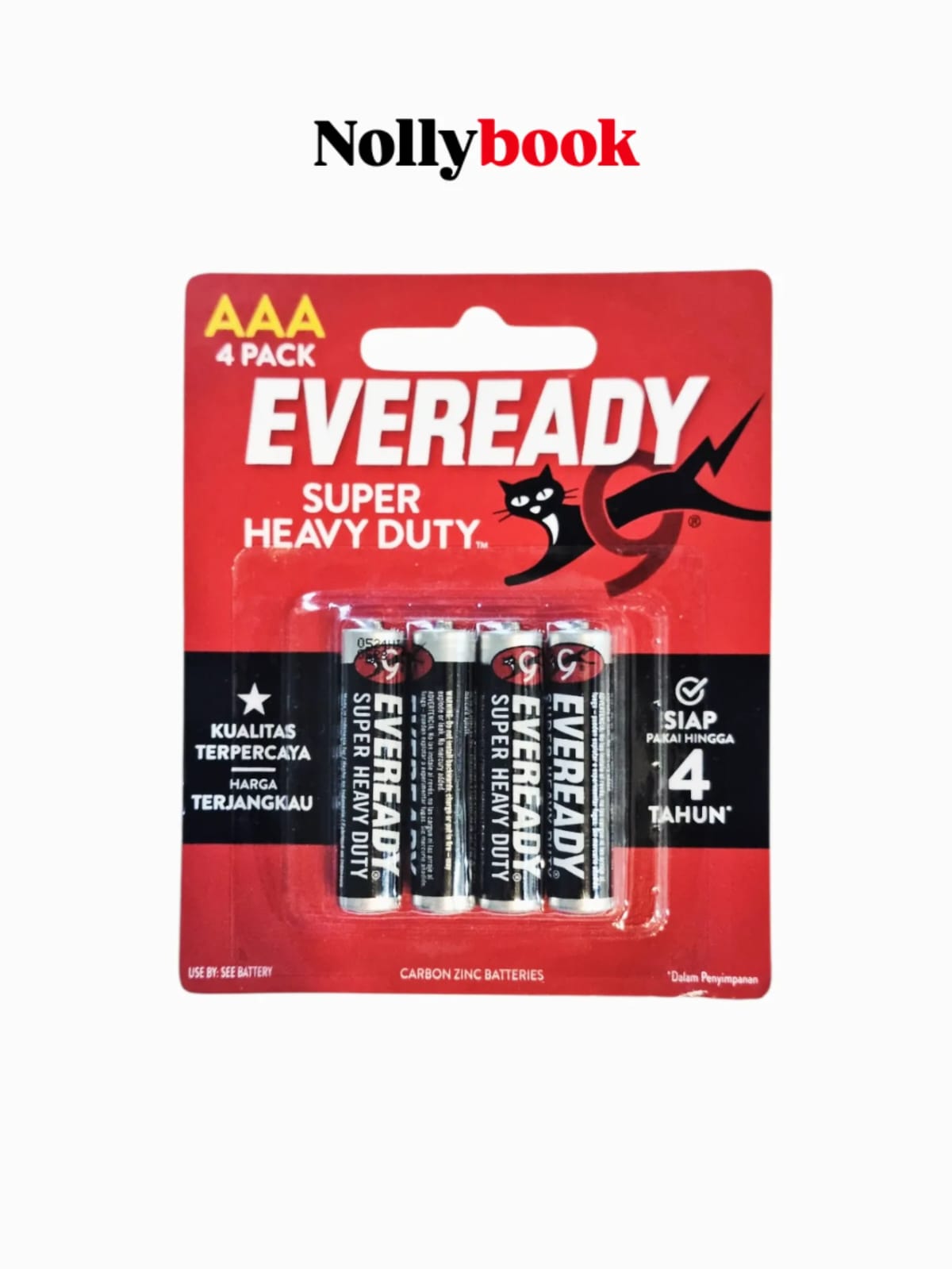 Eveready Super Heavy Duty AAA Batteries (4-Pack)