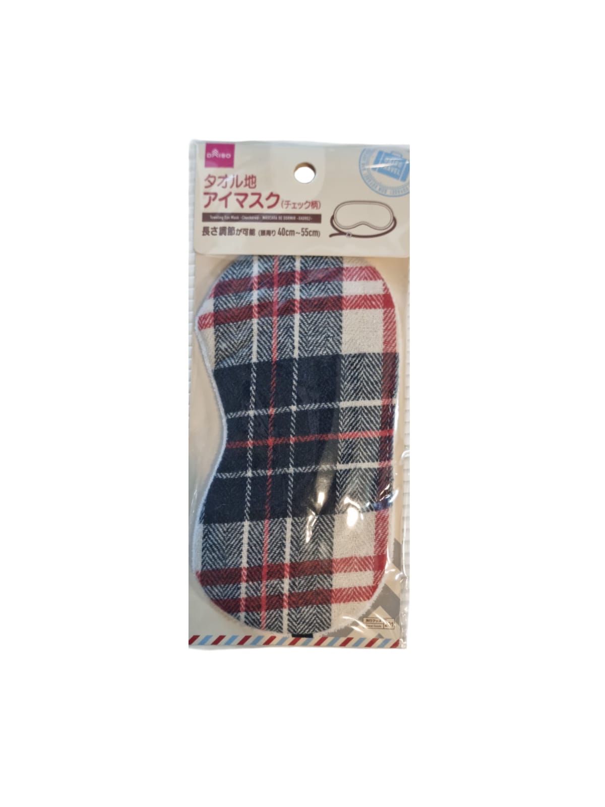 Daiso Checkered Eye Mask