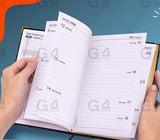 A4 2026 Week to View Diary with Gilt Edges