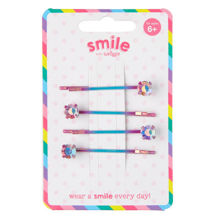SMIGGLE DIAMONDS HAIR CLIPS 4-IN-1 PACK