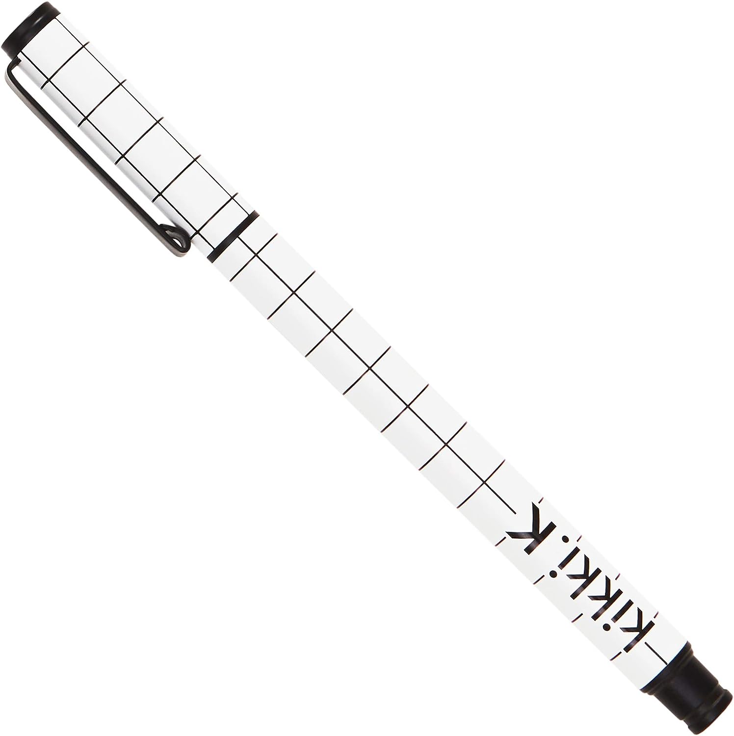 KIKKI.K METAL ROLLERBALL PEN ESSENTIALS WHITE/BLACk