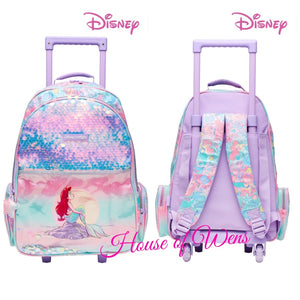 DISNEY X SMIGGLE Princess Trolley Backpack With Light Up Wheels