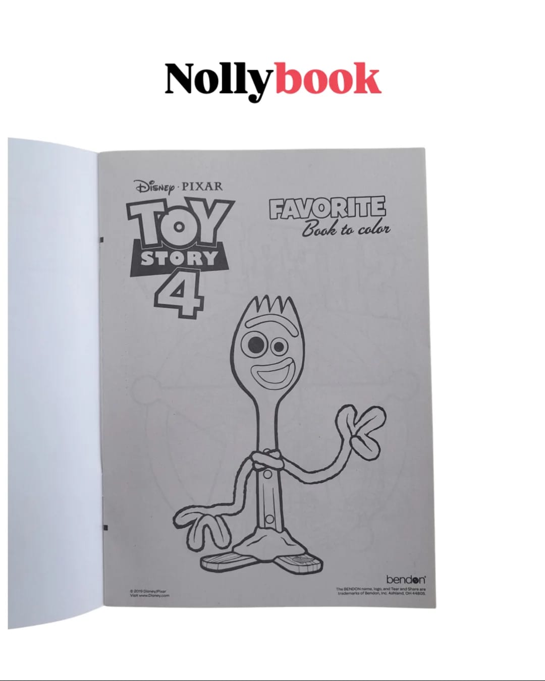 Disney Pixar Toy Story 4 "Favorite Book to Color" with Bonus Stand-Up Character