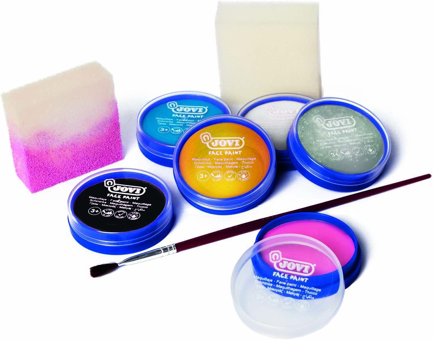 JOVI Face Paint 6-Jar Set (8ml) – Assorted Colors