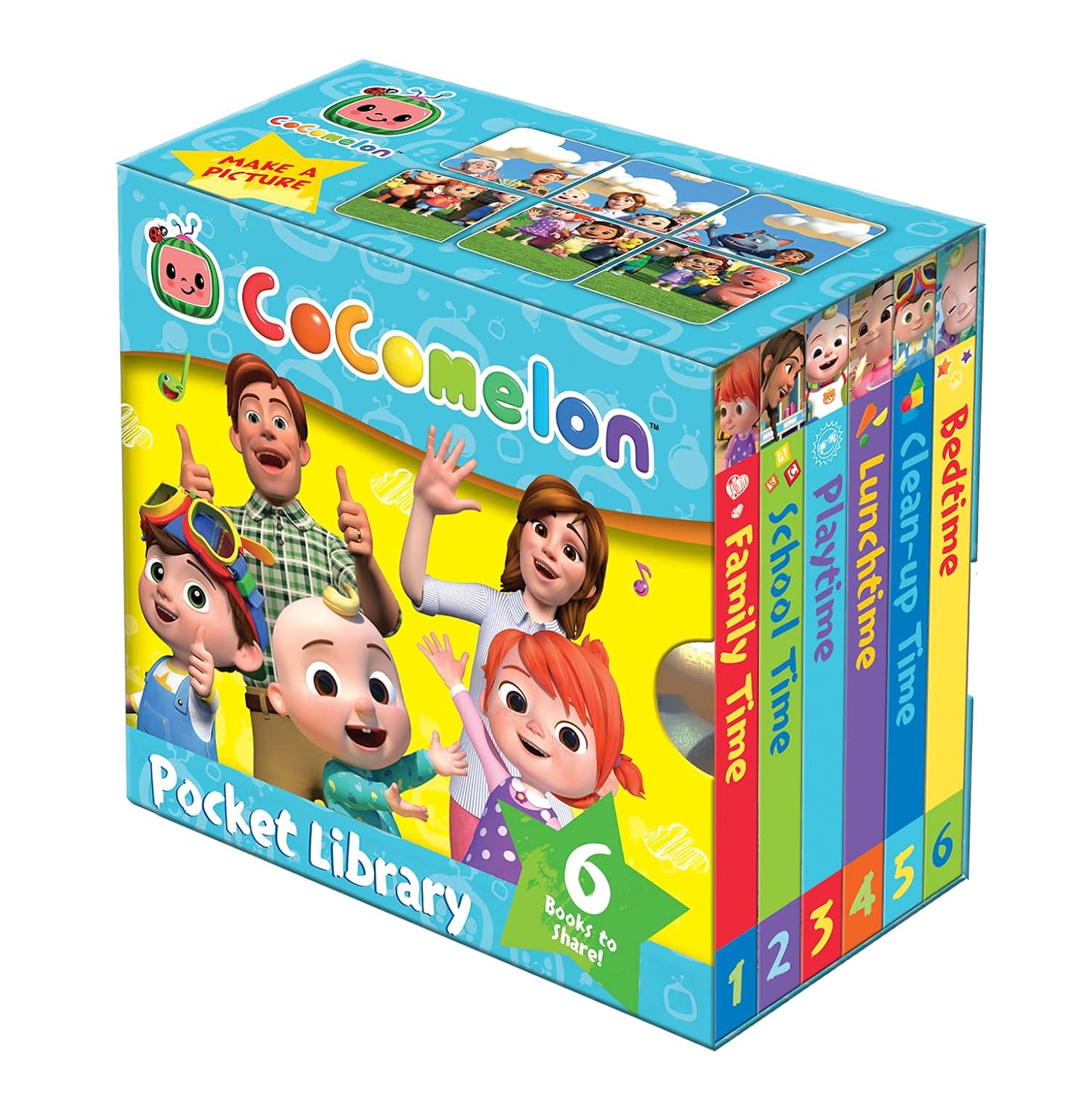 CoComelon Pocket Library: 6 little books – perfect for pre-schoolers!