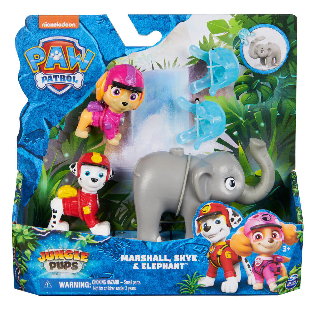 PAW Patrol: Jungle Pups Marshall, Skye & Elephant Action Figures