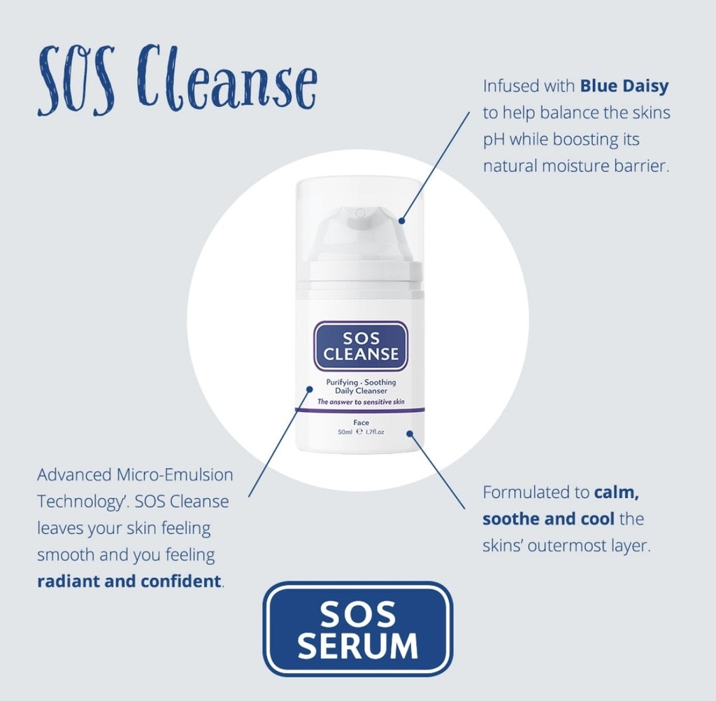 SOS Cleanse – Purifying & Soothing Daily Facial Cleanser (50ml)