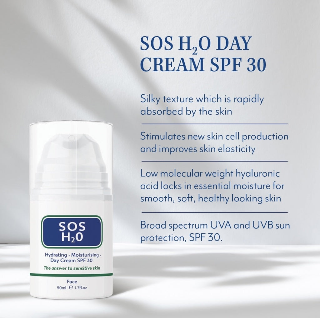 SOS H2O Hydrating & Moisturising Day Cream SPF 30 – 50ml