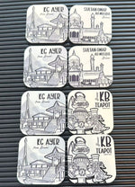 Soft Magnet Assorted Set of 8 – Unique Brunei Souvenir Fridge Magnets