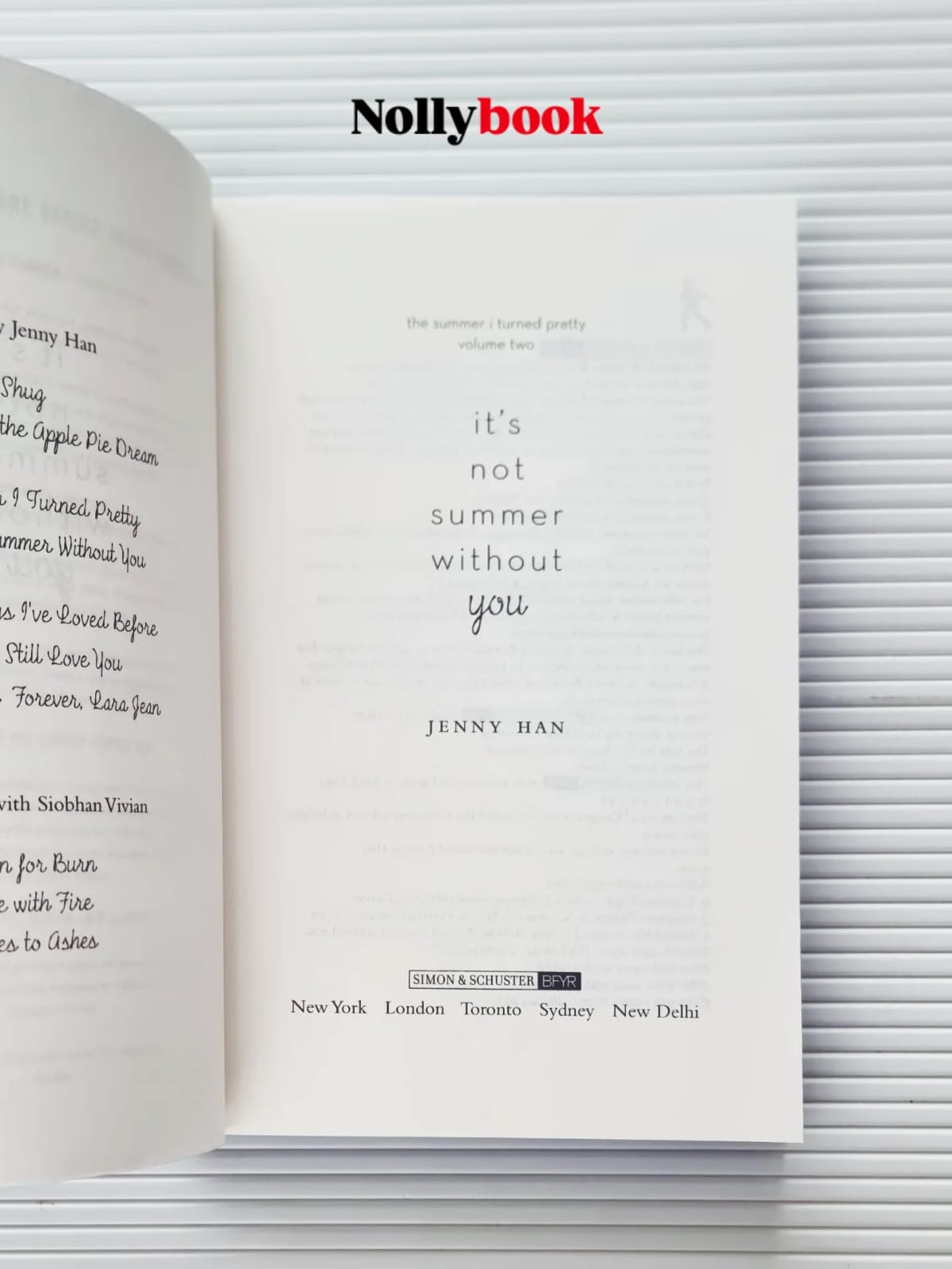 It's Not Summer Without You by Jenny Han