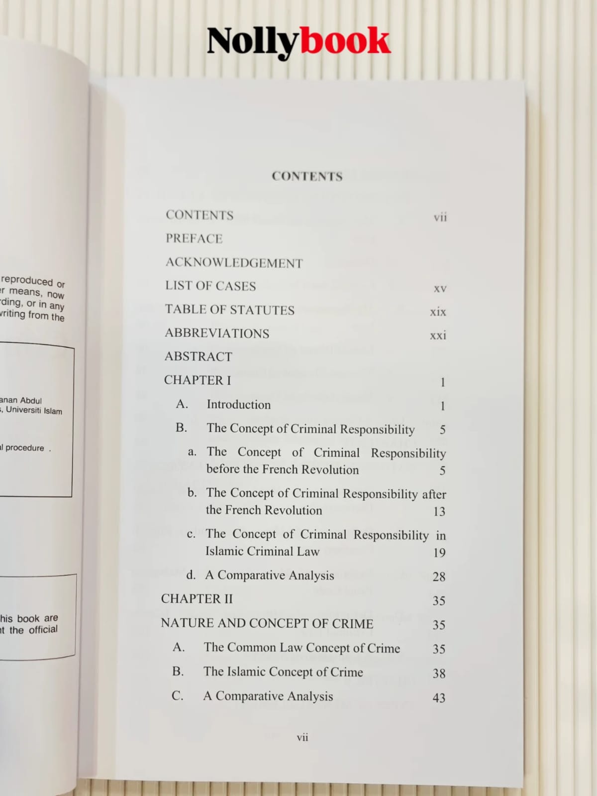 Criminal Responsibility: A Comparative Study