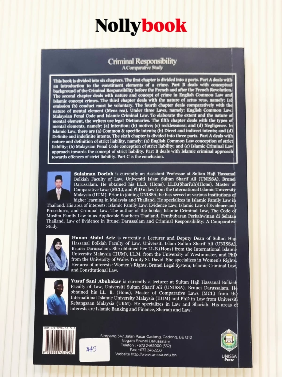 Criminal Responsibility: A Comparative Study