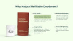 HYGR Natural Refillable Deodorant Stick Crème Cloud (40g)