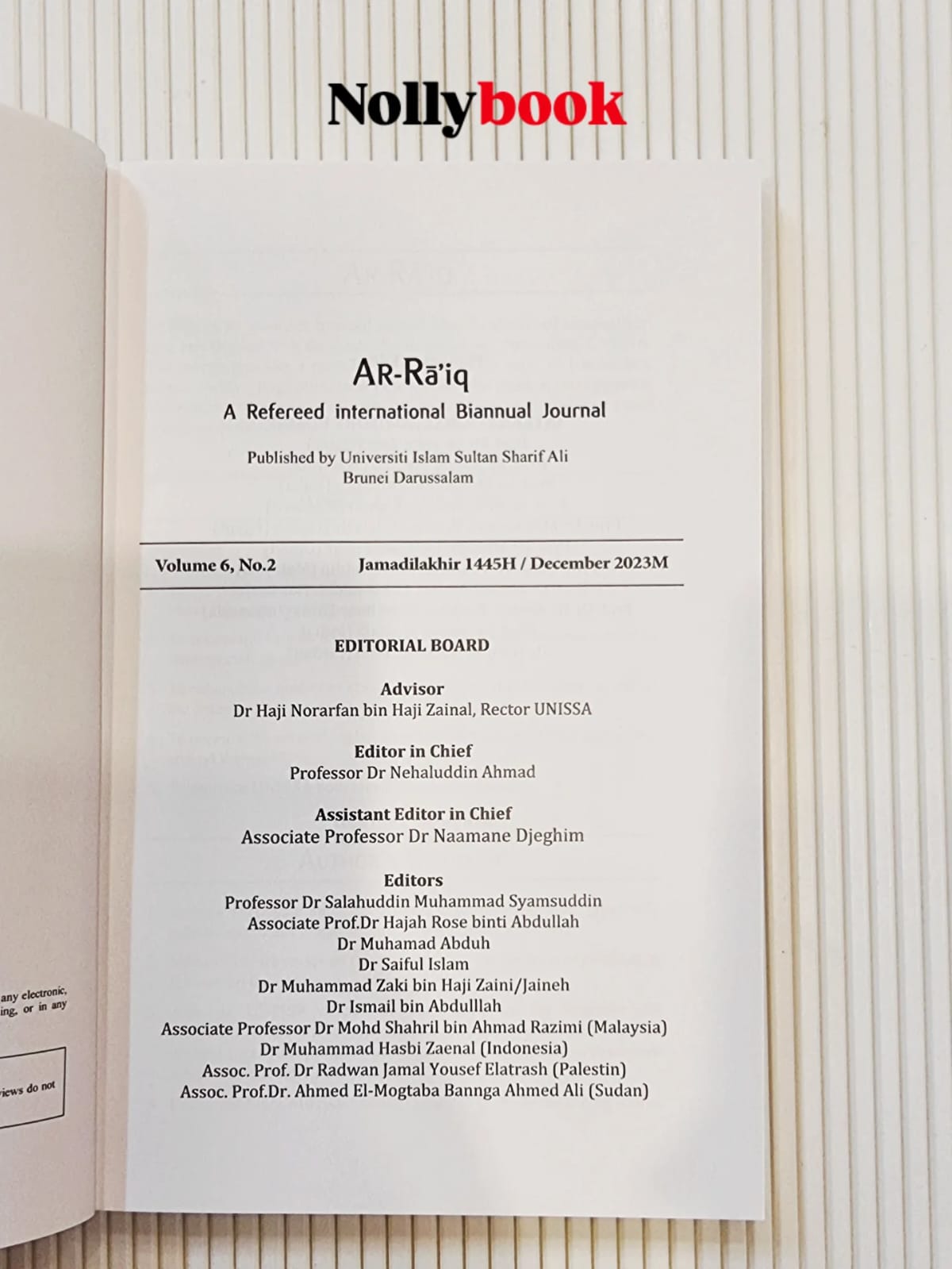 AR-RĀ’IQ: A Refereed International Biannual Journal (Vol 6, No. 2, Dec ...