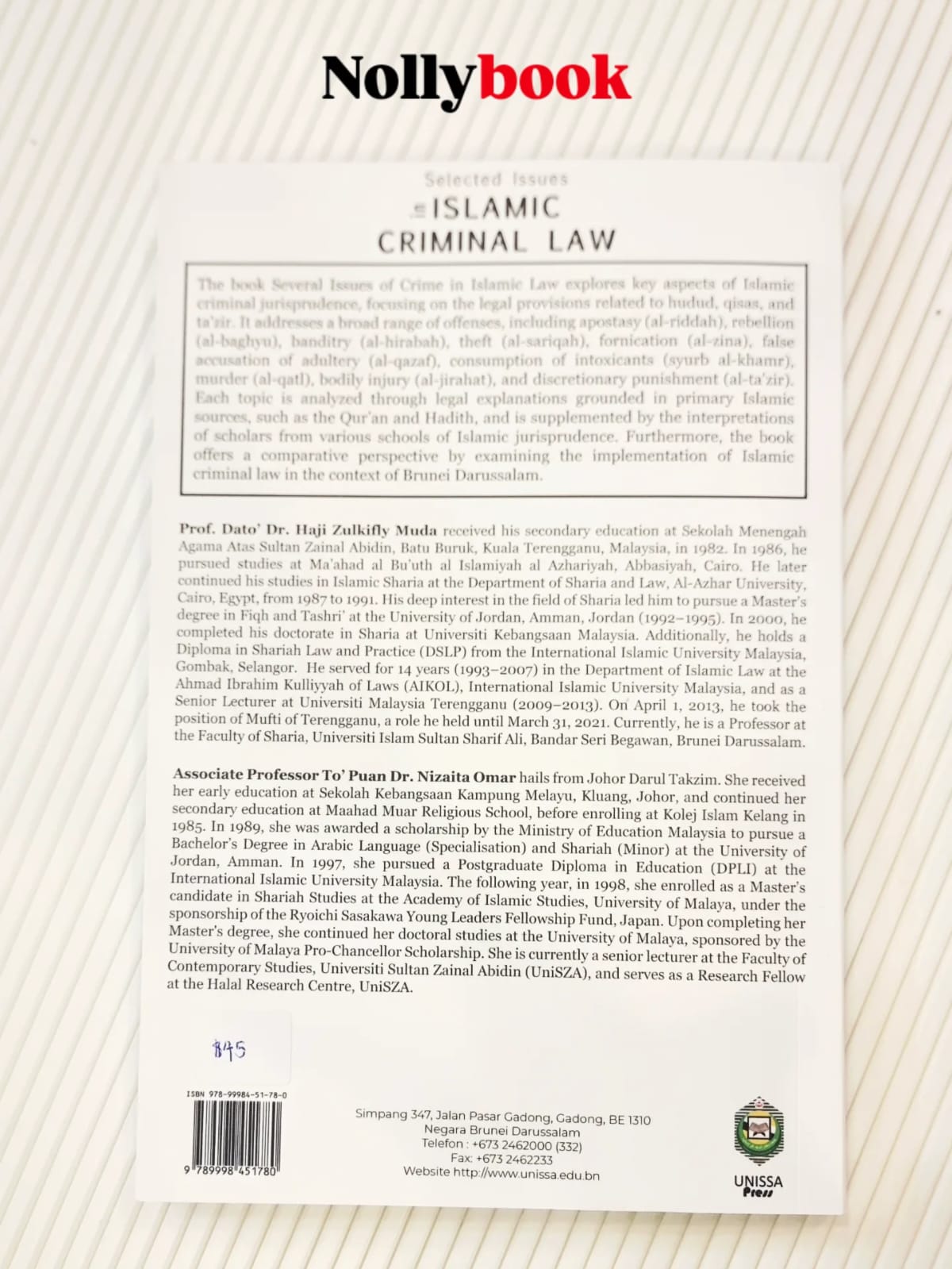Selected Issues in Islamic Criminal Law