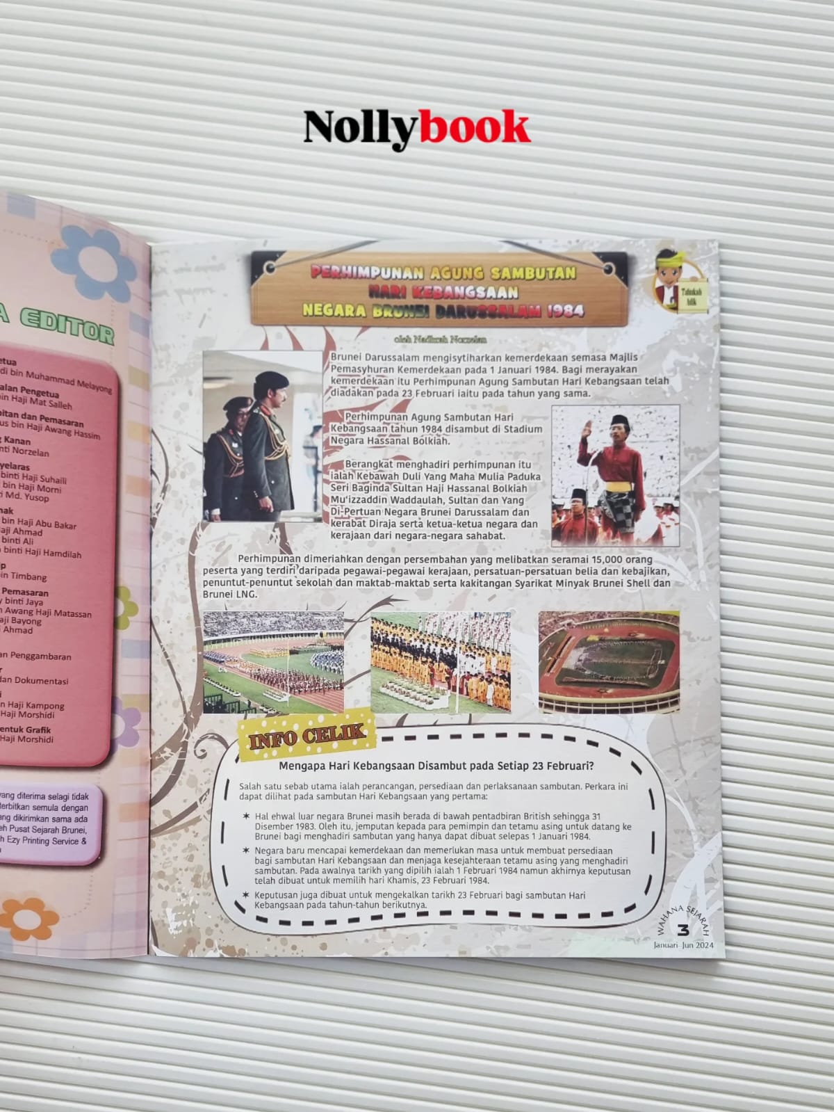 Wahana Sejarah: Pusat Sejarah Brunei Januari–Jun 2024