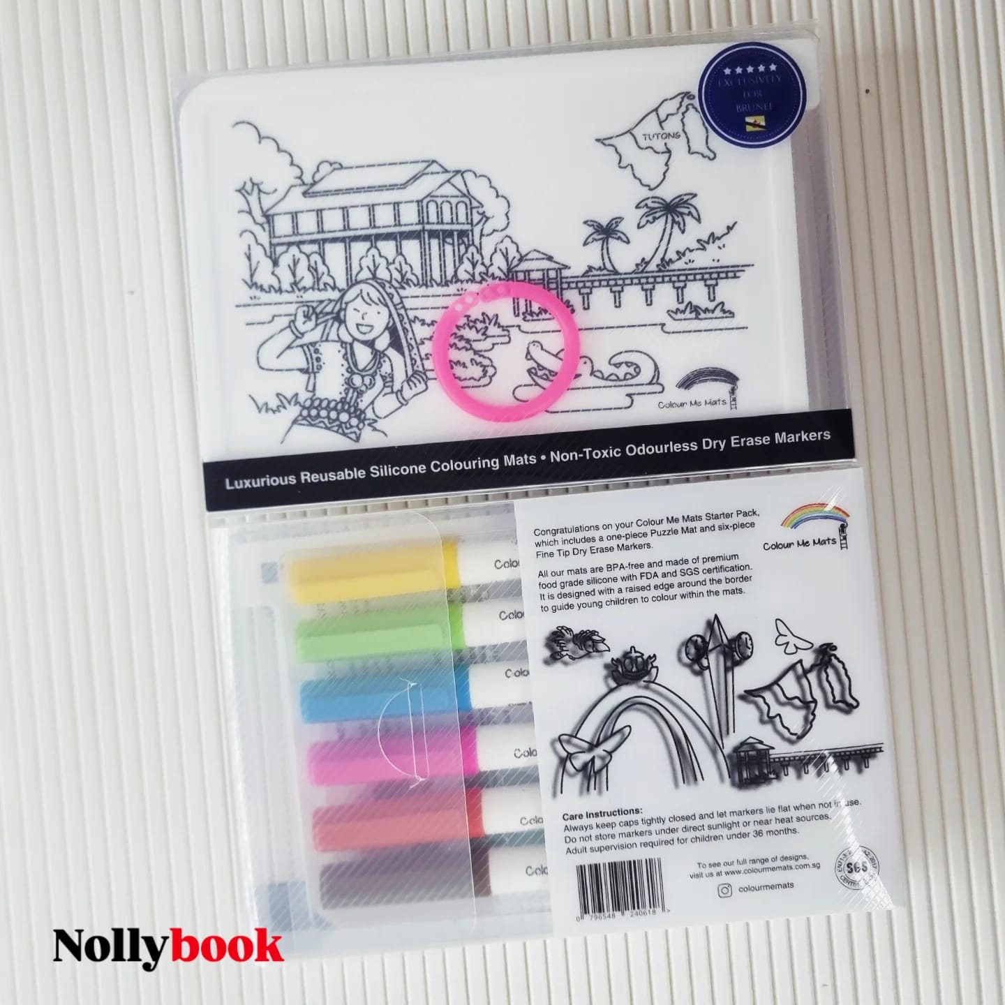 Colour Me Mats Travel Pack (1 Mat + 6 pcs Marker)