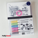 Colour Me Mats Travel Pack (1 Mat + 6 pcs Marker)
