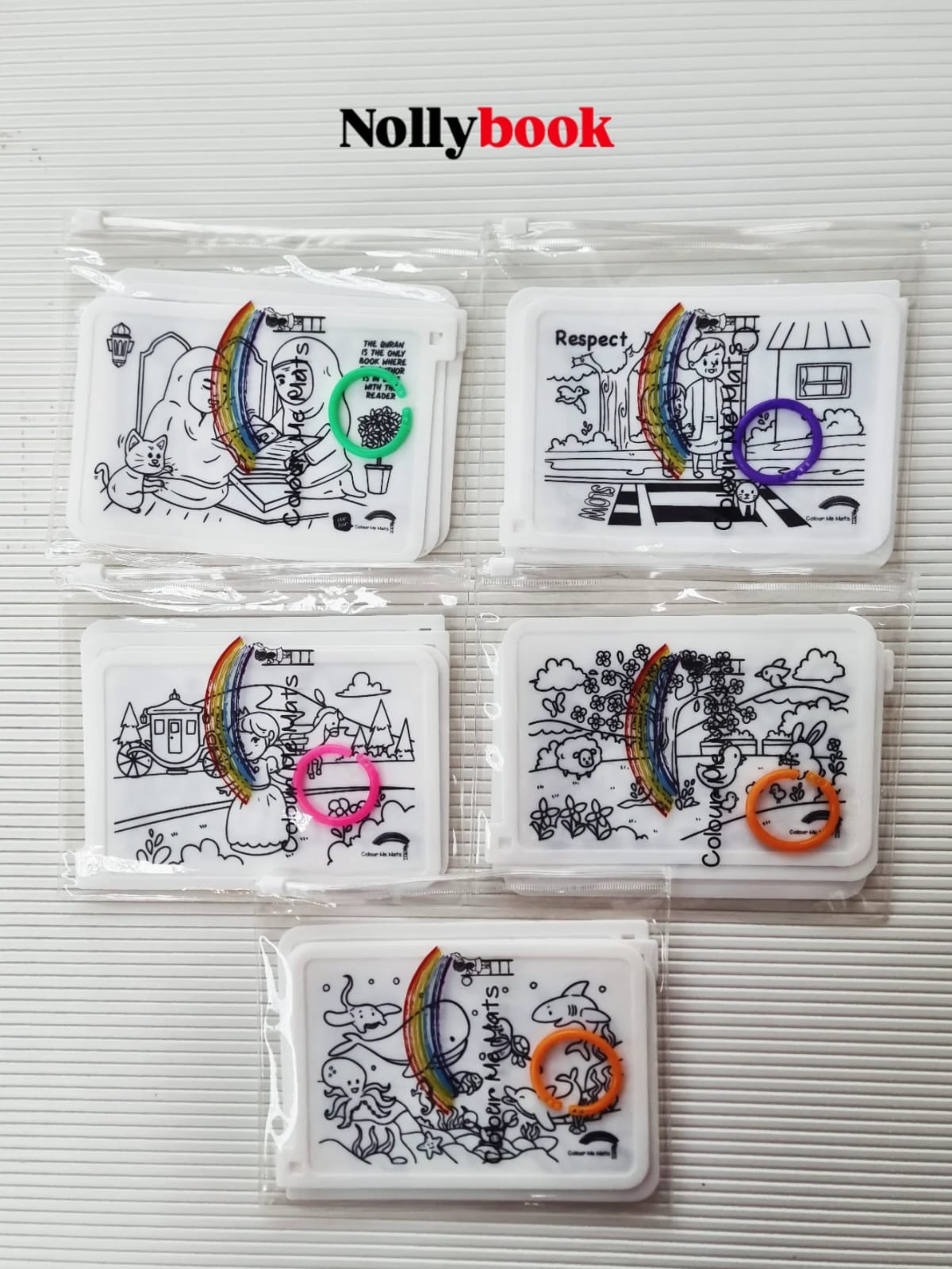 Colour Me Mats: Reusable Silicone Colouring Mats (Set of 4)