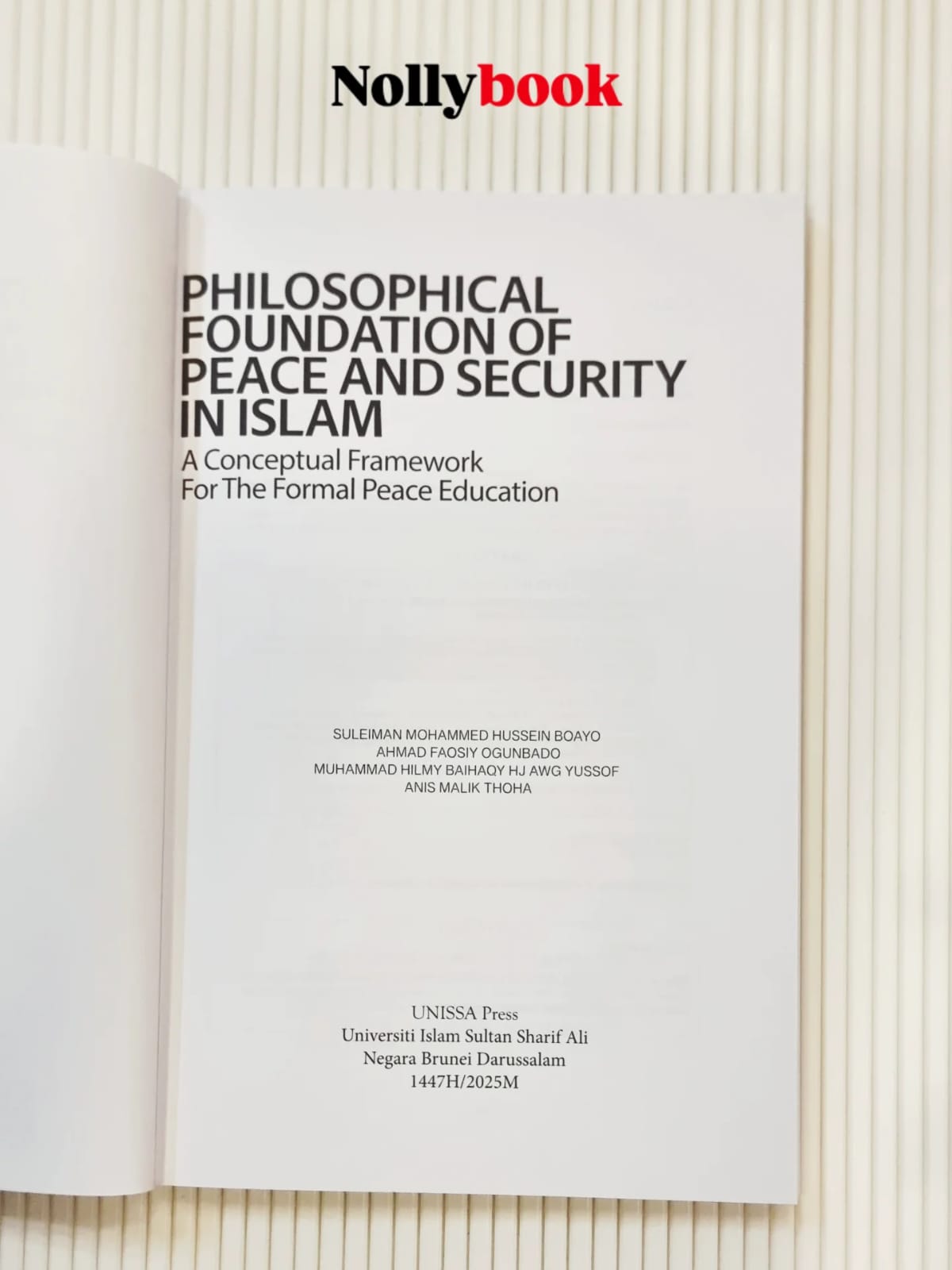 Philosophical Foundation of Peace and Security in Islam