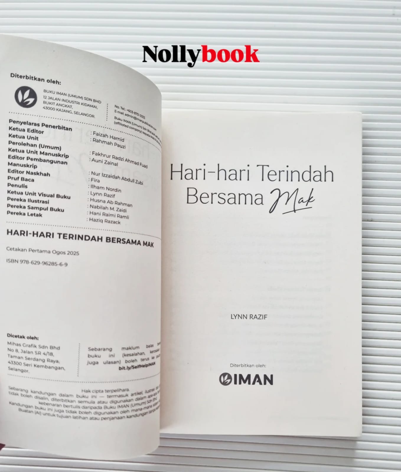 Hari-hari Terindah Bersama Mak by Lynn Razif