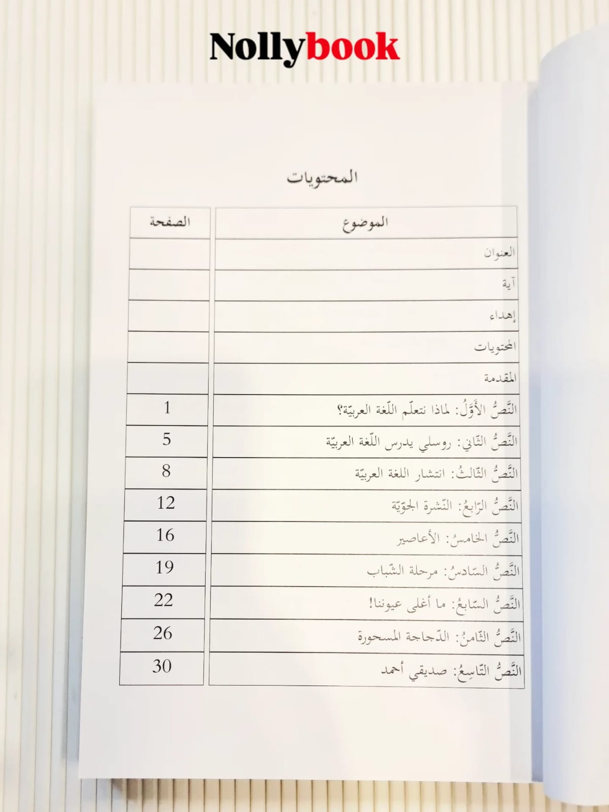 Model Texts in Aural Comprehension for Non-Arabic Speakers