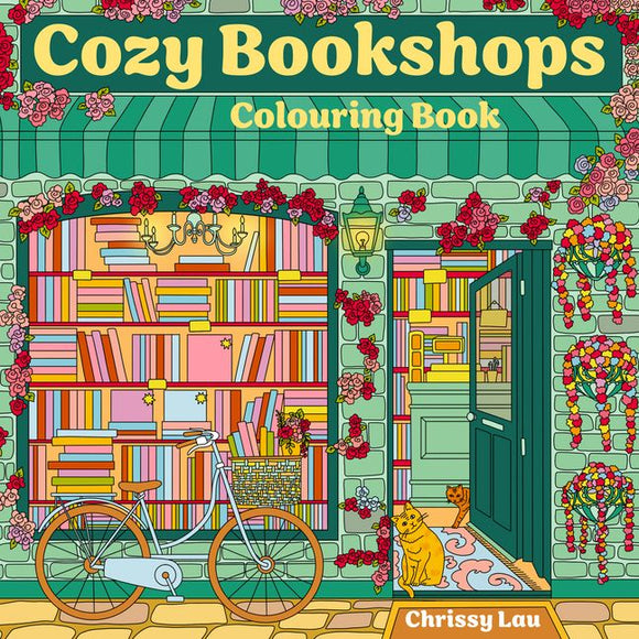 Cozy Bookshops: Colouring Book by Chrissy Lau
