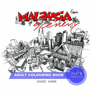Malaysia Scenery Adult Colouring Book