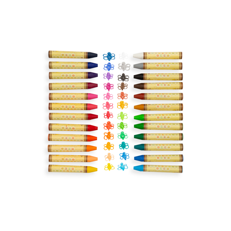 OOLY BRILLIANT BEE CRAYONS: SET OF 24