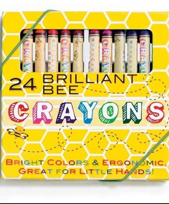 OOLY BRILLIANT BEE CRAYONS: SET OF 24