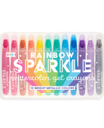 OOLY Rainbow Sparkle Metallic Watercolor Gel - Set of 12