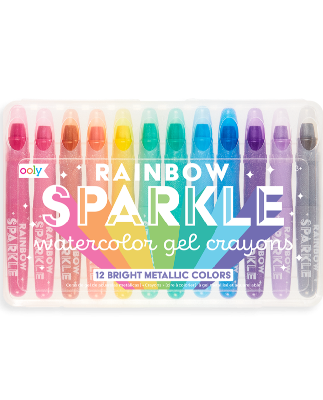 OOLY Rainbow Sparkle Metallic Watercolor Gel - Set of 12
