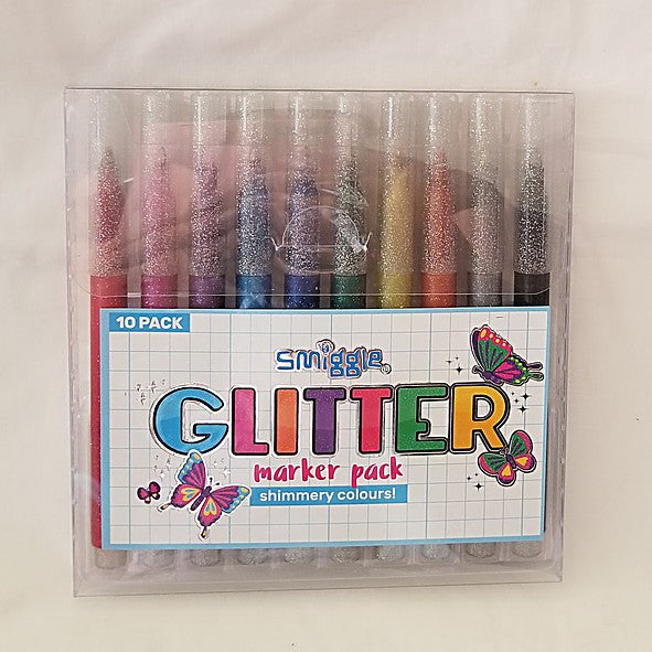 Smiggle Glitter Marker Pack (10 Pack)