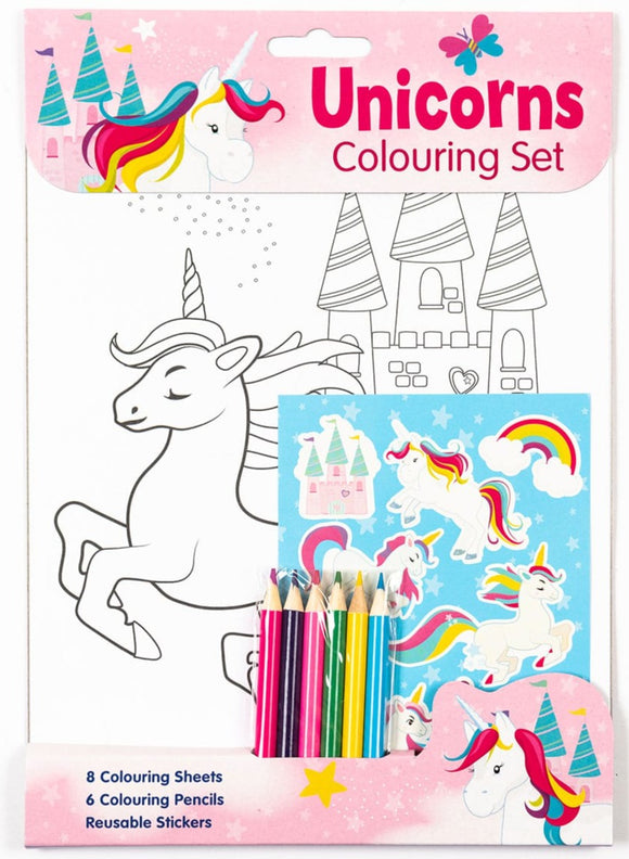Unicorns Colouring Set Book