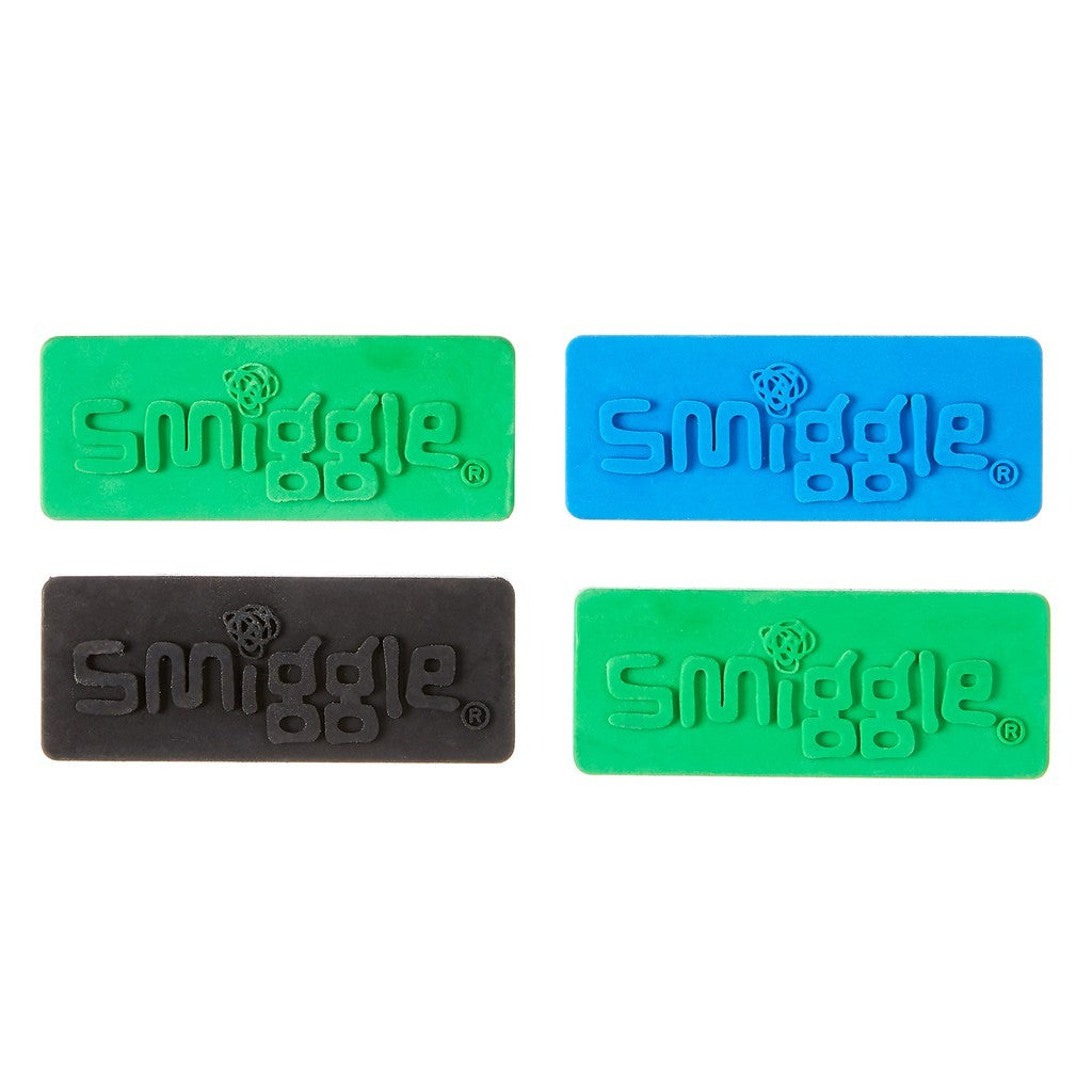 Smiggle Jumbo Eraser with raised Smiggle logo