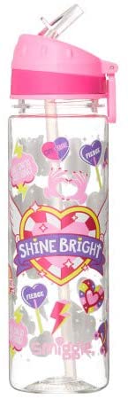 Smiggle Water Drink-Up Bottle with Flip Top Spout