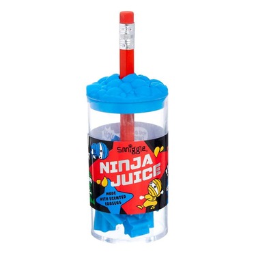Smiggle Eraser Tub - Ninja Juice Sippy Cup