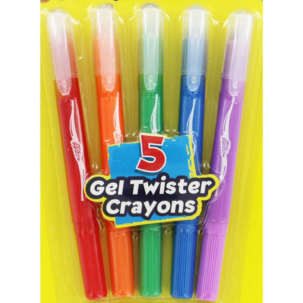 Grafix Gel Twister Crayons 5 Pack