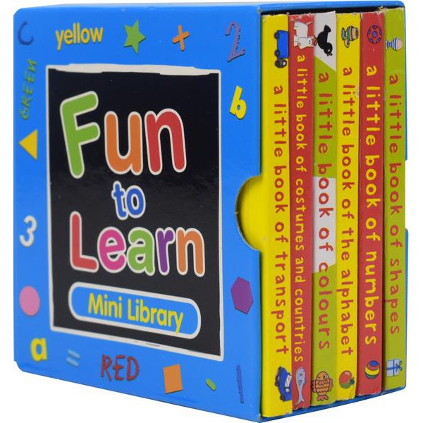 Mini Library Board Books for Toddlers, Children, Babies