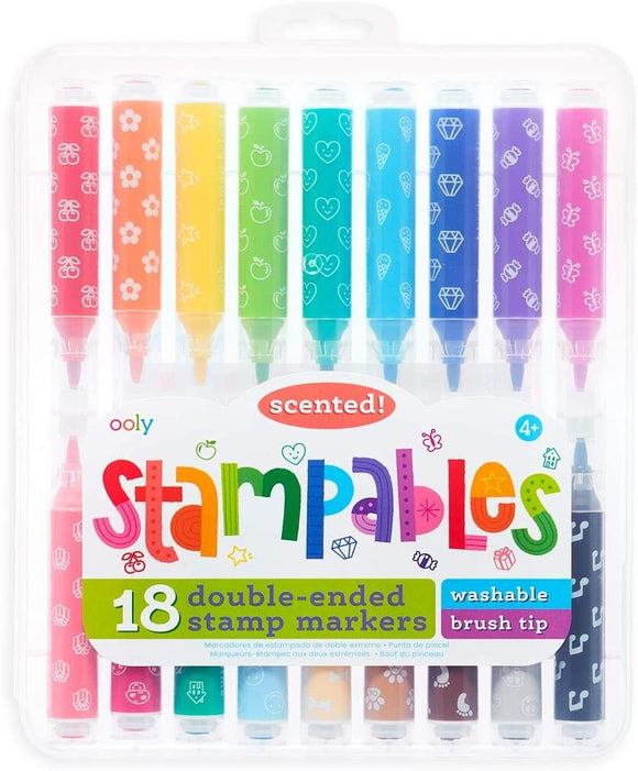 Stampables Double Ended Scented Stamp Markers - Set of 18