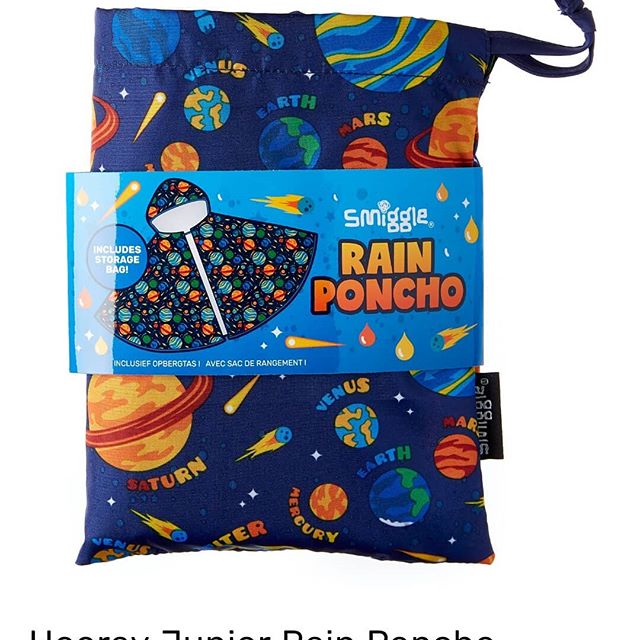 SMIGGLE RAIN PONCHO: UNICORN & SPACE