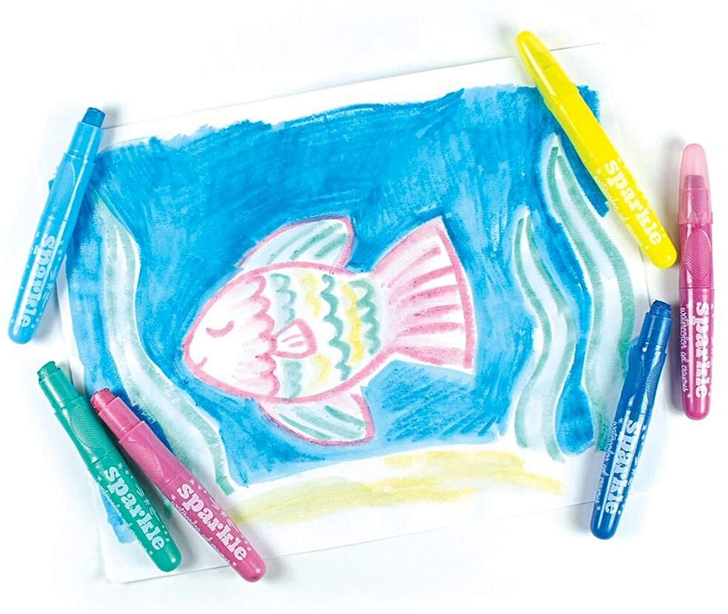 OOLY Rainbow Sparkle Metallic Watercolor Gel - Set of 12