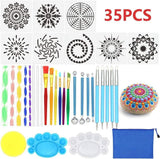 Mandala Dotting Tools Stencil Set of 35 PCS