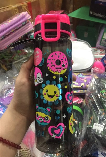 Smiggle Water Drink-Up Bottle with Flip Top Spout
