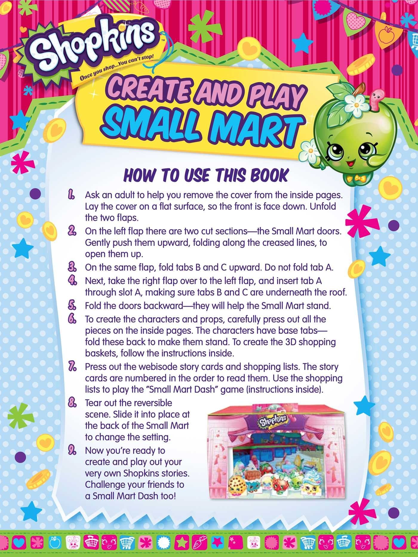 Shopkins Create and Play: 3D Shop, 100 Press Outs & Scented Stickers