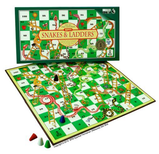 SNAKES & LADDERS BOARD INDOOR GAME